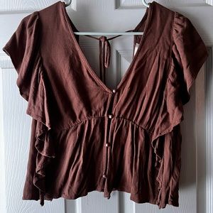 Mauve Buttoned Blouse